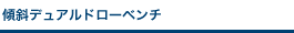 傾斜デュアルドローベンチ